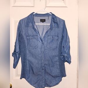 Denim button down XL
